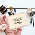 thumbnail image 2 of Koyal Wholesale Funny Makeup Bag Canvas Cosmetic Bag with Zipper Definitely Not A Bag Full of Drugs Makeup Pouch, 2 of 5