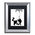 thumbnail image 2 of Trademark Fine Art "Black Cat" Canvas Art by Color Bakery Black Matte, Silver Frame, 2 of 4