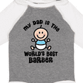 thumbnail image 4 of Inktastic Daddy Worlds Best Barber Childs Boys Long Sleeve Baby Bodysuit, 4 of 5
