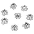 thumbnail image 4 of Captive T Nut100pcs Zinc Plated Carbon Tee Nut Fourpronged T Nut Top-Notch Performance, 4 of 5