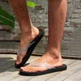 thumbnail image 2 of Dakaela Men's Flip Flops with Arch Support Summer Beach Thong Sandals Comfortable Quick Drying Slip on Slides Slippers for Men (10,Clear), 2 of 7