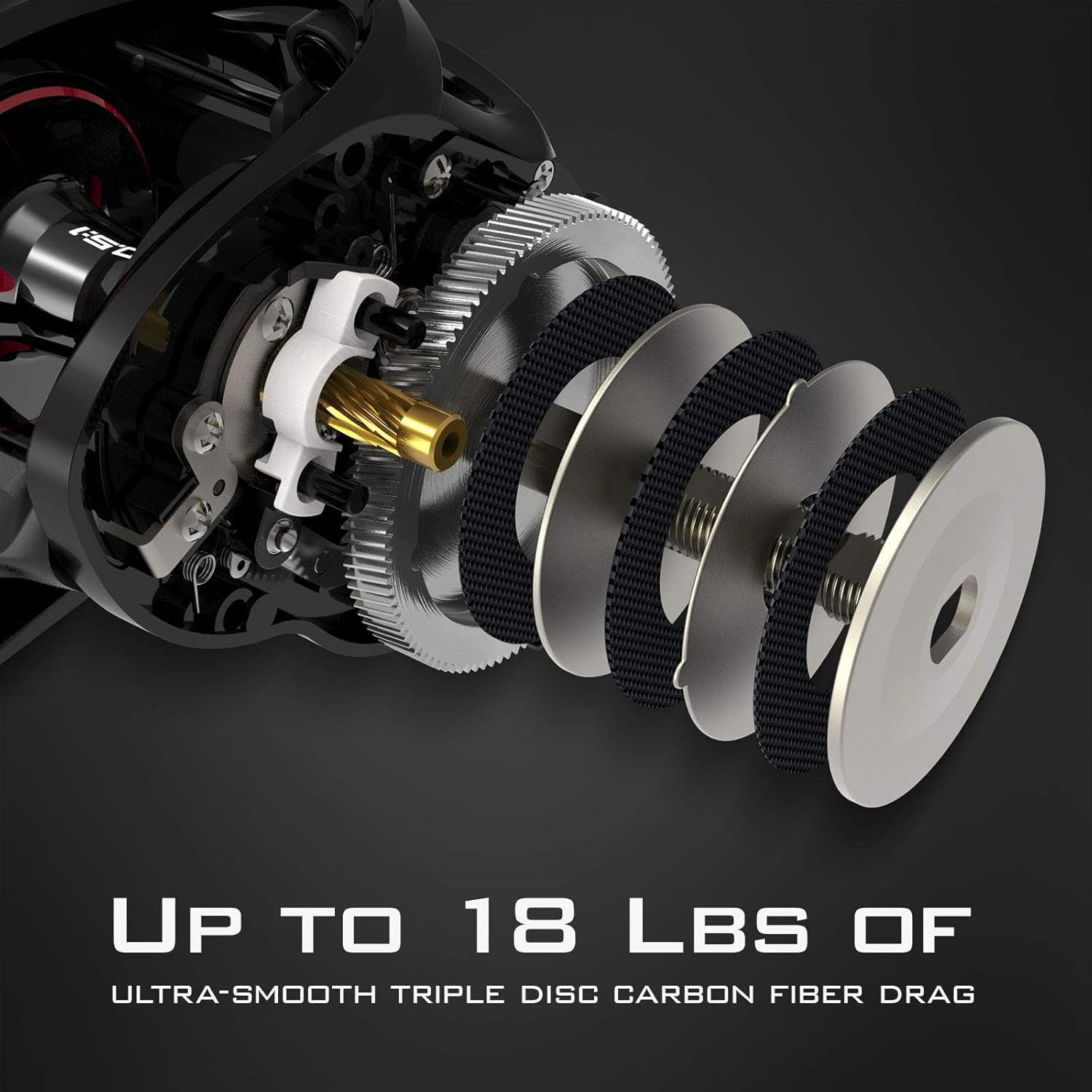 KastKing Baitcasting Fishing Reel, 10.5:1 Gear Ratio/Deadbolt 10+1 , Skipping Version-Speed Demon Elite