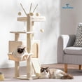 thumbnail image 2 of Cat Tree Tower Scratching Posts with Removable Toys Cozy Condo Platform Hammock Sisal Scratch Board and Ball for Indoor Kittens . es Light MPJSW, 2 of 9