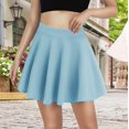 thumbnail image 2 of Clearance! Delayuji Womens Casual Pants Basic Versatile Stretchy Flared Casual Skirt Xxl Blue, 2 of 8