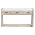 thumbnail image 2 of Magnussen Home Preston Gallery Buff And Antique Silver Rectangular Sofa Table, 2 of 9