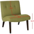 thumbnail image 4 of SAFAVIEH Mandell Chair With Buttons Sweet Pea, 4 of 6