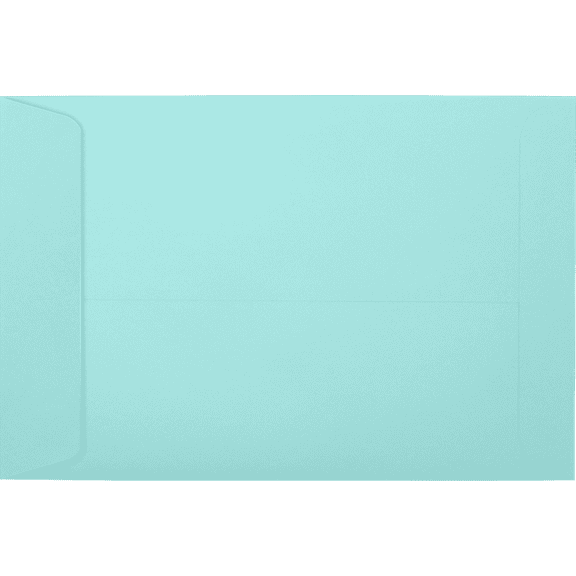 LUXPaper 6 x 9 Peel & Seal Open End Envelopes, Seafoam Blue, 1000/Pack