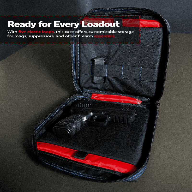 DDT Viper Padded Double Pistol Case, Color Blueline