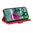 thumbnail image 4 of Case for LG K92 5G Leather Wallet Book Flip Folio Stand View Cover - Red, 4 of 5