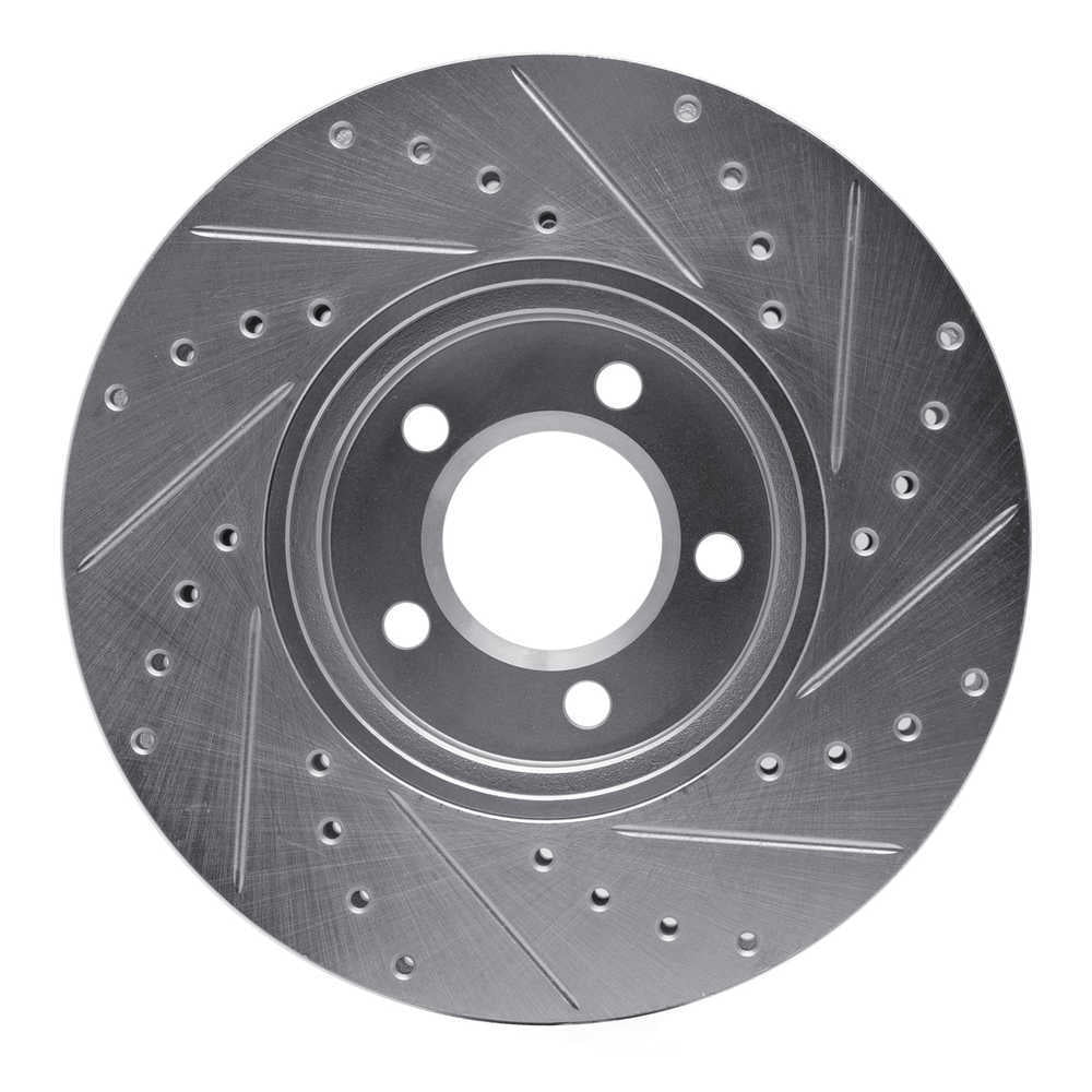 Dynamic Friction Company 631-54044L DFC Brake Rotor - Drilled And Slotted - Silver