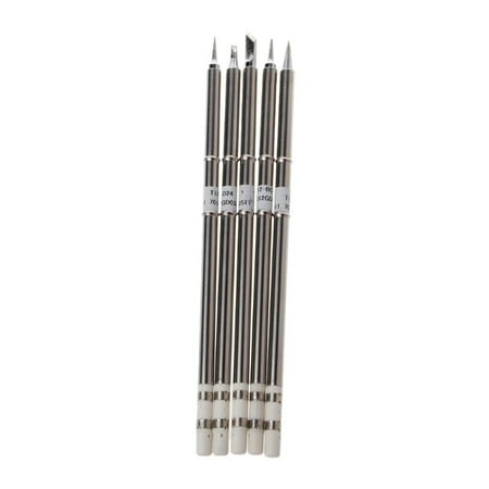 

Goodhd 5Pcs T12 Soldering Iron Tip For 950D 202 942 Soldering Station Welding Tool