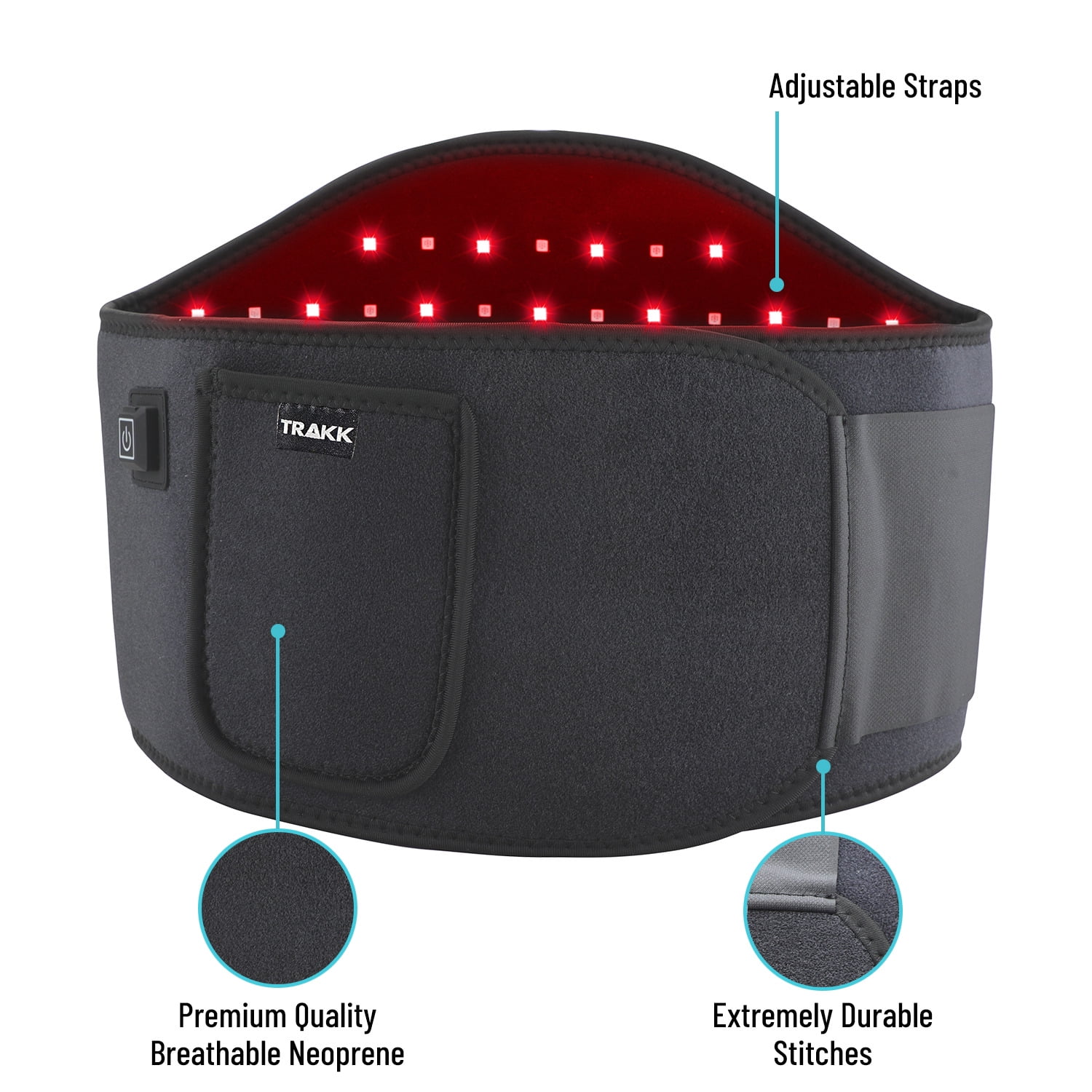 Rebelduck Red Light Therapy Belt, Heat Wrap Red Light Therapy Device for Body