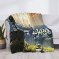 thumbnail image 3 of The Legend of Zelda Breath of the Wild Flannel Blanket Cozy Ultra-Soft Micro Throw Blanket For Bed Sofa Couch Car Office Camping Travel All Season Fleece Blanket 60"x50", 3 of 8