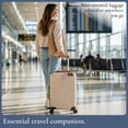 thumbnail image 2 of Brookstone Luggage Tags Name Card Travel Tags for Luggage with Steel Loop Fastener 2 Pack Set, 2 of 6