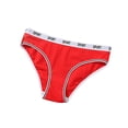 thumbnail image 2 of YWDJ Thongs for Women Breathable Lightweight No Show Midriff Panties Cotton Pants Breathable Comfortable Panties Plus Size Red XL, 2 of 6