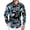 Cyan, variant on Mens Hawaiian Shirts Ocean Wave Print Casual Long Sleeve Button Down Shirts Tropical Holiday Beach Clothes