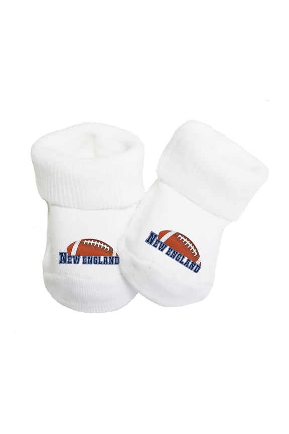 Baby (0-9 months) Toe Sock Booties for New England Fans