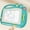 Light Green, variant on Fwttom Magnetic Drawing Board for Kids, Double-Sided Erasable Doodle Board with Sliding Eraser, Safe Toddler Toys Colored Plastics Drawing Board for Toddlers 1-3