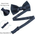 thumbnail image 3 of LAICAIW Classic Pre-Tied Bow Tie for Children & Adults Solid Color Adjustable Bowtie Gabardine, 3 of 7