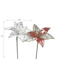 thumbnail image 2 of Christmas Marble Poinsettia Pick - Ensemble De 6, 2 of 3