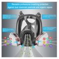 FNWD Reusable Full Face Mask with Activated Carbon Air Filter, Against