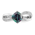 thumbnail image 3 of 2.10 Carat (ctw) Lab-Created Alexandrite Ring in Sterling Silver, 3 of 5