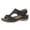 Blue, variant on Sandals for Women Orthopedic Casual Wedge Hollow out Slip on Flower Platform Sports Summer Open Toe Walking Shoes Blue Size 6.5