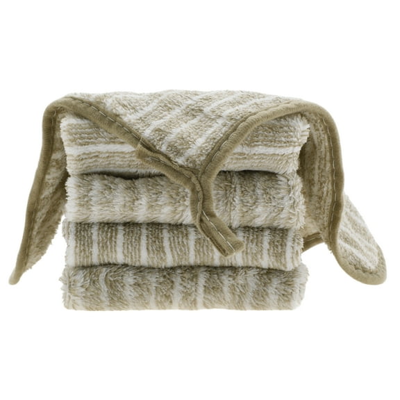 Unique Bargains 5 Pcs Kitchen Hand Towels Kitchen Dish Cloths Reusable Dish Towels 9.84"x9.84" Brown