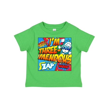 

Inktastic I m Three Mendous Gift Toddler Boy or Toddler Girl T-Shirt
