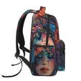thumbnail image 3 of Disketp Bohemian Colorful Flower Woman Mochila Estampada para Hombre y Mujer – Mochila Ligera Clásica con Múltiples Bolsillos para Universidad, Trabajo y Viajes-One Size, 3 of 5