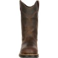 thumbnail image 4 of ROCKY WORK Men's 11" Aztec Wellington Soft Toe Waterproof Work Boot Brown - FQ0005639, 4 of 7