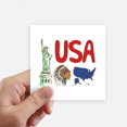 thumbnail image 1 of America National symbol Landmark Pattern Sticker Square Waterproof Stickers Wallpaper Car Decal, 1 of 1