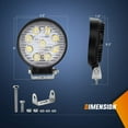 thumbnail image 3 of Nilight 4.5inch Round 27W Spot Led Work Light Fog Light Waterproof Offroad Driving Led light for Jeep SUV Boat Truck ATV Car, 3 of 4
