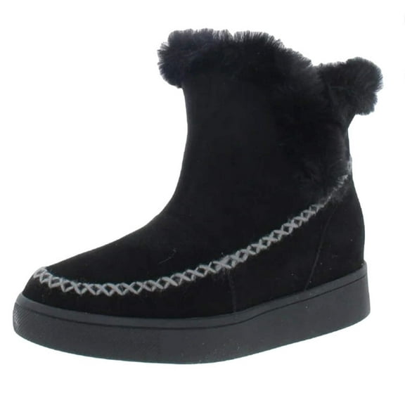 ANKA Women's Waterproof Wedge Heels Winter Booties