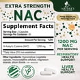 thumbnail image 5 of NAC Supplements N-Acetyl L-Cysteine (NAC) 1200 mg - NAC Supplement for Lung Health & Immune Support, Liver Support & Antioxidants, Freefrom N-Acetylcysteine, Gluten Free, Non-GMO, 60 Veggie Capsules, 5 of 9