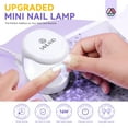thumbnail image 4 of Saviland Mini Nail Lamp - 16W U V/LED Nail Dryer for Gel Nail Polish, Builder Nail Gel , Poly Nail Gel, Nail Glue Gel, Nail Art Tools, 4 of 10