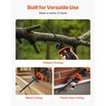 thumbnail image 4 of VEVOR Cordless Reciprocating Saw, 20 V, 3000 SPM Variable Speed, 1 inch Stroke Length, Electric Reciprocating Saw with Battery, Charger, 8 Blades, and Carrying Bag, for Wood and Plastic Cutting, 4 of 9