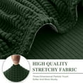 thumbnail image 4 of Couch Cushion Covers for Sectional Sofa L Shape Washable Separate Seat Chaise Couch Cover Stretch Sofa Slipcovers with 2 Pcs Pillowcases(3 Seater + 1 Chaise, Green), 4 of 12