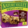 Nature Valley Chewy Fruit and Nut Granola Bars, Dark Chocolate Nut, 6 Bars, 7.4 OZ