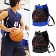 thumbnail image 4 of CNKOO Basketball Backpack Half Net Drawstring Mouth Storage Ball Portable Adjustable Straps Backpack for Sports, 4 of 10