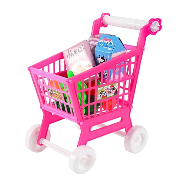 Juego de carrito de compras para niños, regalo de San Valentín para niños, juegos de simulación, juegos de rol Rosa