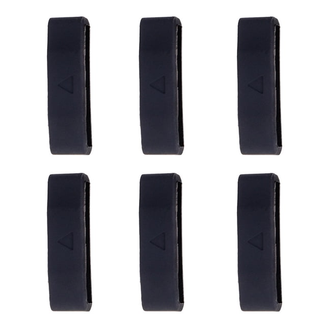 KAKOWELY Watch Strap Loops 6pcs Strap Loop Rings Keeper Loop Retainer Ring Compatible for Garmin Fenix1.02"X0.28"X0.28"