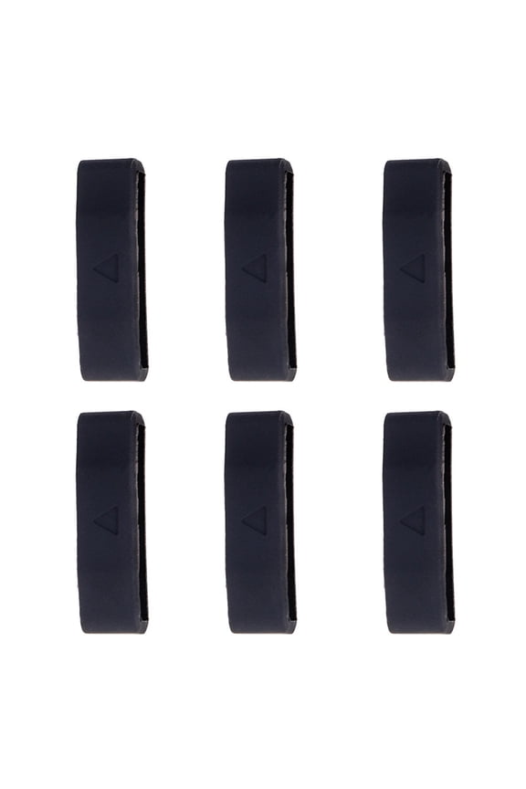6Pcs Band Loop Silicone Watch Strap Keeper for Men and Women Everyday Use 1.0x0.3in