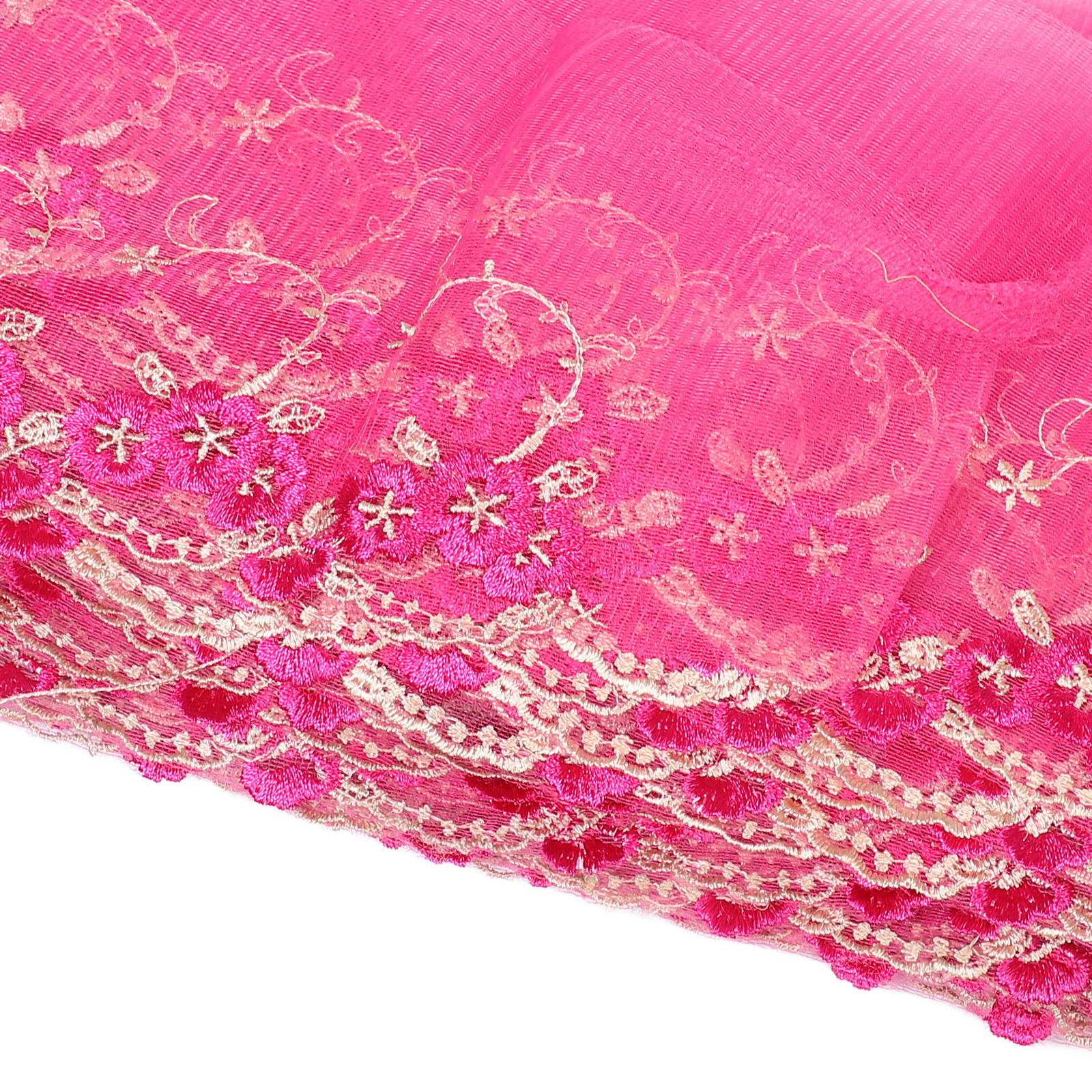 BESTYASH Soft Rosy Stretchy Lace Tape for Wedding Veil Trim and Unique Sewing Embellishment