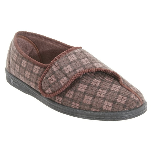 Comfylux Mens Paul Check Slippers