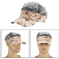 thumbnail image 4 of Unisex hombres mujeres cálido gorro de falso Hip Hop sombrero Peluca + gris shamjiam  Gorro deportivo para hombre, 4 of 7