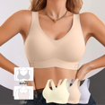 thumbnail image 5 of Endives Jelly Bra for Women Wireless Full Coverage Support Bra Back Hook Closure Soft Everyday Sleep Bra for Large Bust XL, 5 of 6