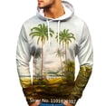 thumbnail image 3 of Newest Funny Hawaiian Palm Pattern 3d Printed Hoodies Casual Sweatshirt Cool Pullover, 3 of 4