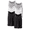 Black/White/Grey, variant on Mossy Oak Mens Tank Top Breathable, Tagless Under Shirts for Men, A-Shirt, 6-Pack