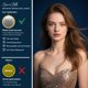 thumbnail image 4 of Collar SecreTalk Moissanite de plata de ley 925 de 2 quilates para mujer, 4 of 6